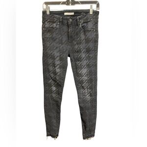 Fidelity Sola Mid Rise Ankle Patterned Jeans28
